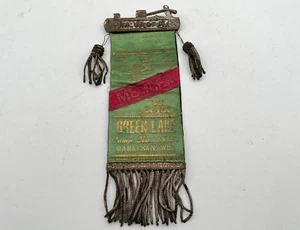 Vintage MWA Modern Woodmen Of America Green Lake Markesan, WI In Memoriam Ribbon - Picture 1 of 8