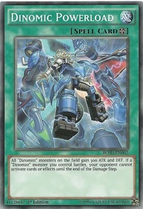 Tarjeta Dinomic Powerload BOSH-EN062 Yu-Gi-Oh 1ª Edición Nueva - Imagen 1 de 3