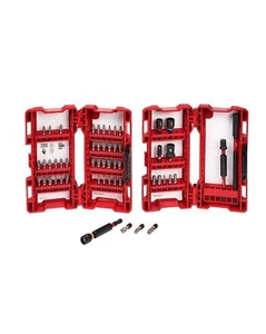 Milwaukee SHOCKWAVE Impact Duty Alloy Steel Screw Driver Bit Set (55-Piece), New - Picture 1 of 3