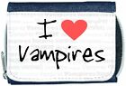 I Love Heart Vampires Denim Wallet