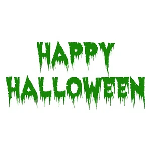 Happy Halloween Sticker- Holiday Halloween Decal - Choose Color Size - Picture 1 of 8