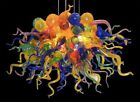 Dale Chihuly Style Blow Glass Chandelier Lamp