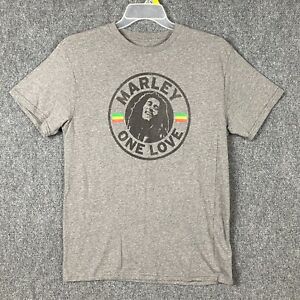 Zion Bob Marley T-Shirt XL Men's Short Sleeve Gray Cotton Blend Adults