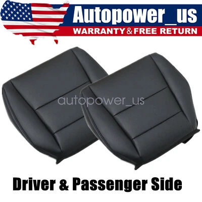 Cubierta de asiento de cuero Perf de repuesto inferior delantera negra para Acura TSX 2009-2014 Foto 1 de 4