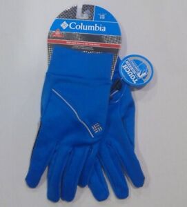 Columbia Mens S/M Trail Summit Touch Running Gloves Royal Blue SM9479 NWT