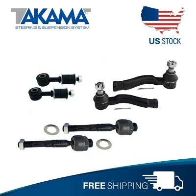 6Pcs Front Sway bar links & Tie Rod Ends For Lexus LX470 Toyota Land Cruiser - Image 1 of 4