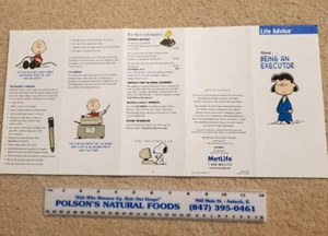 Menge 2 Metropolitan Life MetLife Peanuts Snoopy Lebensberatung Broschüren 1996 - Bild 1 von 5