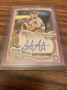 2017 STEVEN WRIGHT TOPPS GYPSY QUEEN AUTOGRAPH # GQA-SW AUTO Purple /150 SP - Picture 1 of 2