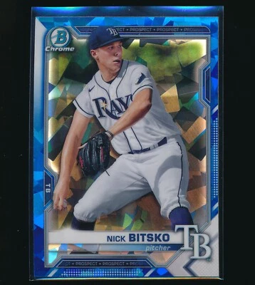 2021 Bowman Chrome Sapphire Prospect #BCP-143 Nick Bitsko MINT - Image 1 of 2