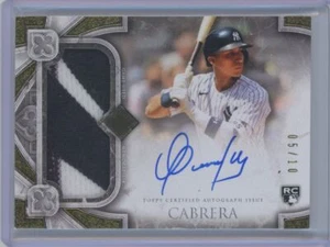 2023 ROOKIE SHOWCASE OSWALDO CABRERA Rookie Auto/10 #TCRPA-OC JUMBO 2 COLORES - Imagen 1 de 2