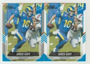 (2) Jared Goff 2021 SCORE SCORECARD PARALLEL + BASE LOT #251 DETROIT LIONS - Bild 1 von 1