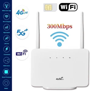 4G LTE Router SIM Karte WLAN Router 300 Mbit/s WLAN SIM-Kartensteck CPE106-E NEU - Afbeelding 1 van 5