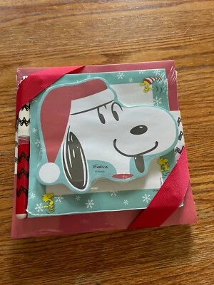 NEW Hallmark Snoopy PEANUTS Holiday Christmas Memo Pad set with Pen SEALED - Image 1 of 2