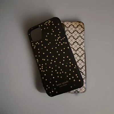 Kate Spade Soft Touch Case for iPhone 11 Pro Max - Bundle Black Gold Silver Dots Foto 1 de 4