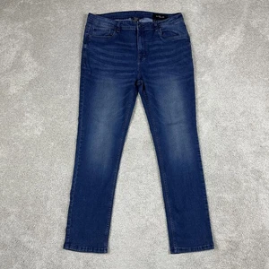 The Perfect Jean NYC Jeans Mens 38x32 Blue Slim Thick Stretch Pants JUGTSKNNT32 - Picture 1 of 15