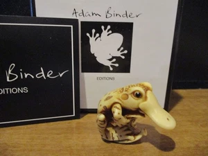 Harmony Kingdom Artist Adam Binder Duck-Billed Tree Frog Netsuke UKMade Figurine - Picture 1 of 6