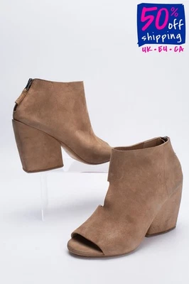 RRP €605 MARSELL Leather Bootie Sandals US6 EU36 UK3 Worn & Dirty Look - Imagem 1 de 4