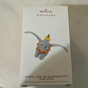 Hallmark When I See An Elephant Fly Disney Dumbo Keepsake Ornament 2019 Nuevo en caja - Imagen 1 de 3