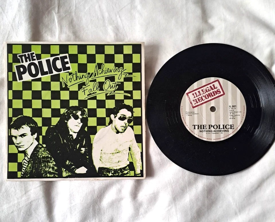 THE POLICE - Nothing Achieving / Fall Out 7" Vinyl single EX/EX 1977 - Image 1 of 1