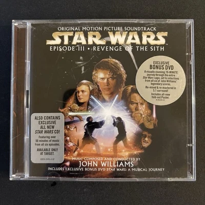 John Williams Star Wars Revenge Of the Sith CD + DVD Sony Classical 2005 Ex. - Image 1 of 4