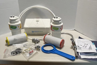 Aquasana Claryum 2-Stage Under Sink Water Filter System AQ-5200 CHROME.  “BR” - Image 1 of 4