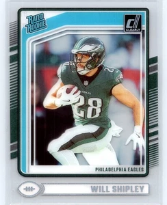 2024 Panini Clearly Donruss - Rated Rookie Will Shipley #87 (RC) 🔥-LESEN- - Bild 1 von 2