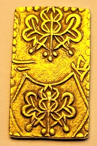 HERMOSA MONEDA 3,01 g oro Nibu-Kin oro samurai 1868-1869 (era Meiji) - Imagen 1 de 11