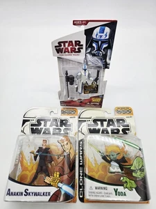 Star Wars Clone Wars Cartoon Network Yoda And Anakin Skywalker CW50 Captain Rex - Picture 1 of 6