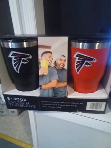 Two PackBrand New Atlanta Falcons NFL Tumblers - Picture 1 of 1