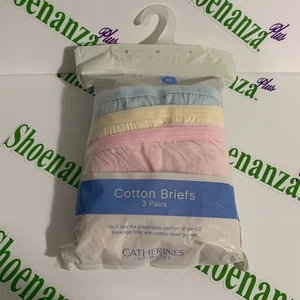 Paquete de 3 bragas calzoncillos de algodón Catherines beige azul rosa plus 14 o 4X - Imagen 1 de 7