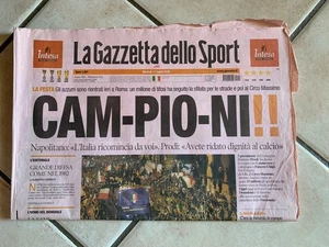 Gazzetta dello Sport Italia Campione del mondo 11 luglio 2006 prominter - Foto 1 di 3