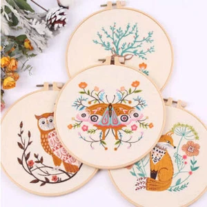DIY Butterfly Embroidery Kit for Beginner Printed Pattern - Picture 1 of 32
