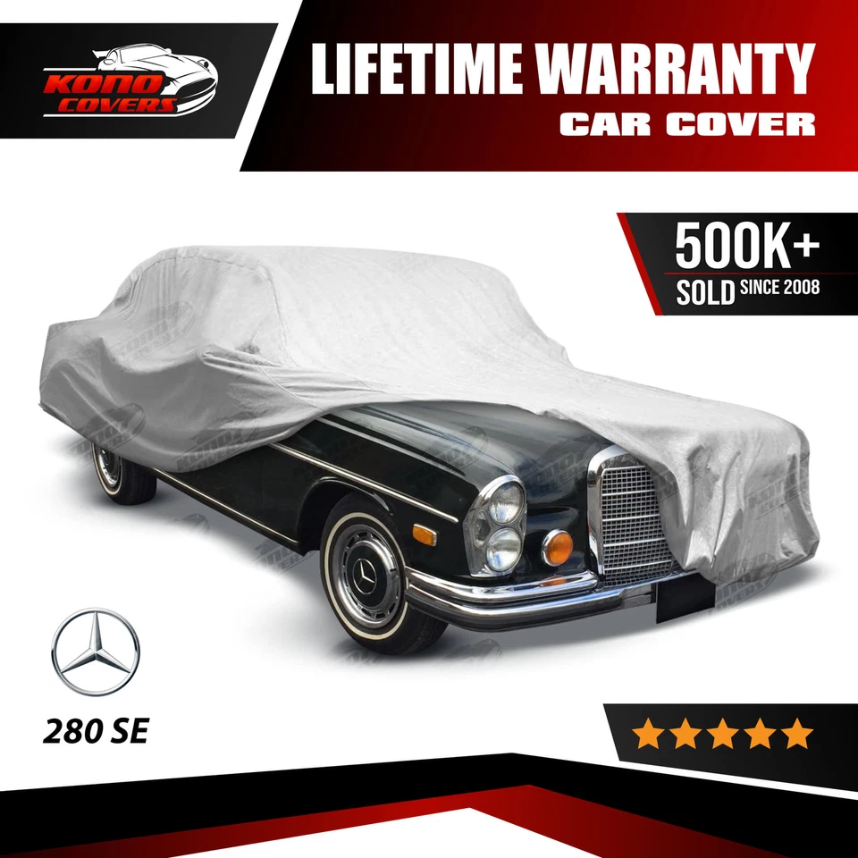 5-слойный водонепроницаемый автомобильный чехол Mercedes-Benz 280Se 1968 1969 1970 1971 1972 1973 - Изображение 1 из 4