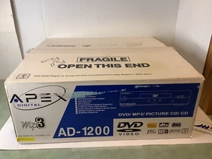 APEX DVD VIDEO PLAYER MODEL AD-1200 New Open Box - Picture 1 of 7
