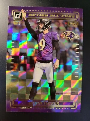 2022 Donruss Justin Tucker ACTION ALL PROS card #AP-20 - Image 1 of 2