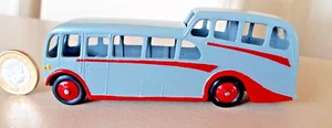 Vintage 1940's Dinky Toys 29f Observation Coach...Code3...Grey/Red - Picture 1 of 12