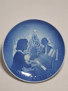 1971 Bing & Grondahl Copenhagen Porzellan Weihnachtsteller "Jule Aften" Klavier - Bild 1 von 5