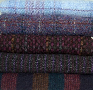 HAND DYED RUG HOOKING WOOL Mill-Dyed ~ "GRAPE WALL of CHINA" (5-pc collection) - Picture 1 of 11