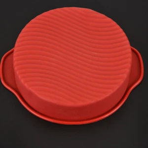 Runde Backblech Silikon Runde Kuchen Pan Runde Kuchen Form Antihaft-backform - Bild 1 von 11