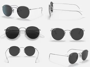 Gafas de sol polarizadas de titanio redondas RAY-BAN - RB8247 - XS 47-21 mm - Imagen 1 de 3