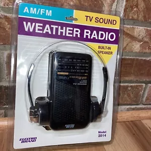 Weather Radio AM FM TV Sound With Headphones Electro Brand Model 2014 - Picture 1 of 5