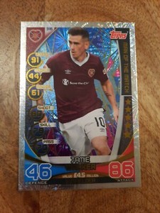 Jamie Walker Heart Of Midlothian Man Of The Match Card, SPFL Match Attax 19/20