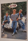 A-ha Poster James Dean pin up on the back  vintage 1980s or 90s 4 page