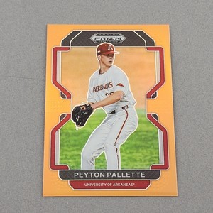 2022 Panini Draft Picks #PDP62 Peyton Pallette /50 Orange Prizm Baseball Card