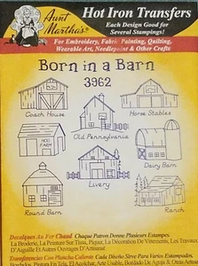 Transferencia de hierro caliente de tía Martha 3962 nacido en un granero NUEVO - Imagen 1 de 1