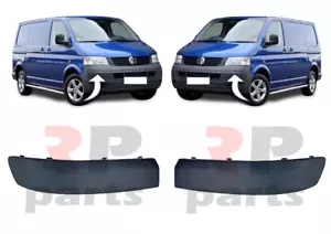 NUEVO JUEGO DE PAR GRIS MOLDEO PARA PARACHOQUES DELANTERO VW TRANSPORTER T5 03-09 - Imagen 1 de 5