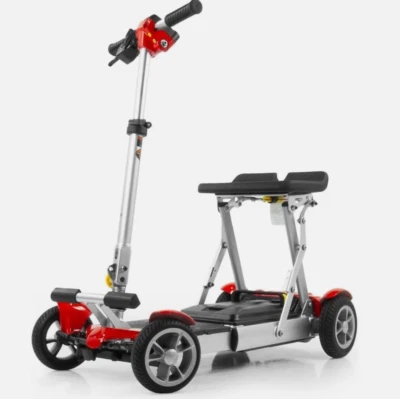 Ev Rider Gypsy Scooter Eléctrico Eléctrico Eléctrico Ligero Plegable 4 Ruedas, Rojo Foto 1 de 4