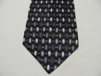 CAMBRIDGE CLASSICS - Geometric Circles - Made in USA - 100% Silk Neck Tie! - Image 1 of 4