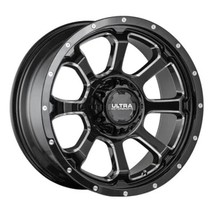 ULTRA 219 Nemesis 17X9 6X139.7/6X135 ET12 Gloss Blk/ CNC Milled & (Qty of 1) - Picture 1 of 2