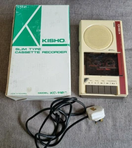 Boxed Kisho KC-1160 Slim Type Cassette Recorder - Picture 1 of 4